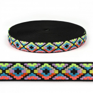 Тесьма TBY жакардовая Этника арт.31301 шир. 20мм уп.22,9 м