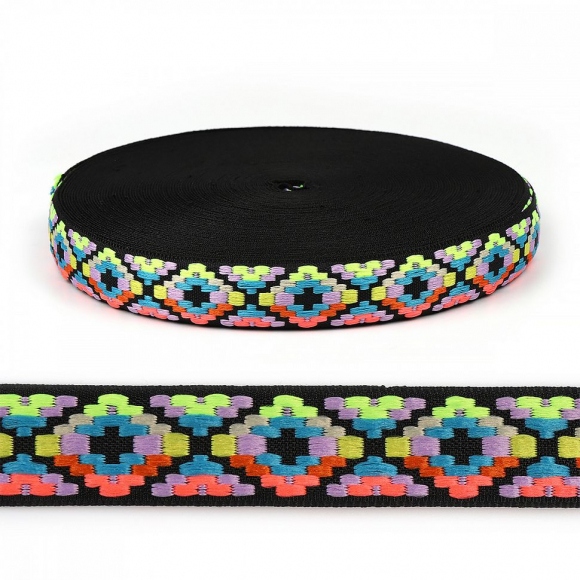 Тесьма TBY жакардовая Этника арт.31301 шир. 20мм уп.22,9 м