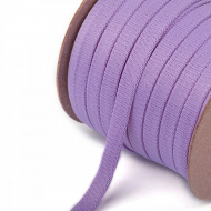 Шнур плоский полиэфир 12-15мм арт. 06с2341 цв. сиреневый уп.50м