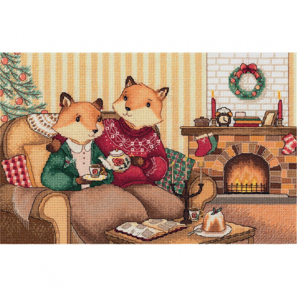 Набор для вышивания PANNA арт. VS-7046 Зимний вечер 28,5х18,5 см