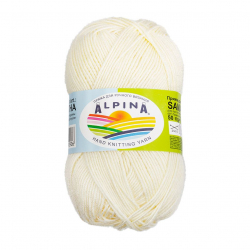 Пряжа ALPINA SAMANTHA (75% вискоза, 25% полиэстер) 10х50г/160м цв.03 шампань