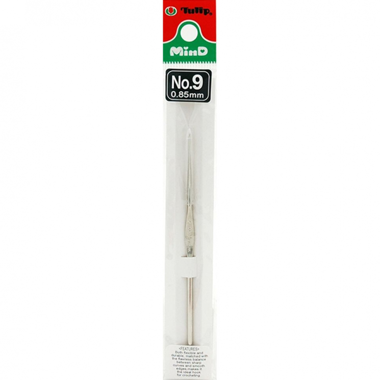 Tulip Крючок для вязания MinD арт.TA-1036E  0,85мм, сталь / золотистый