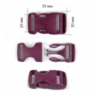 Фастекс 25мм FE25А цв.рубиновый нагрузка 60 кг уп.100 шт