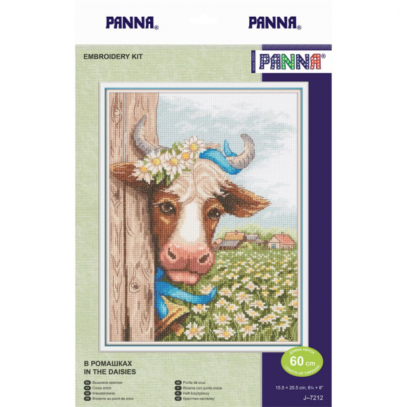 Набор для вышивания PANNA арт. J-7212 В ромашках 15х20,5 см