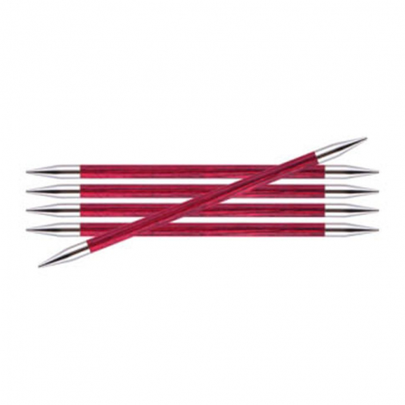 29042 Knit Pro Спицы чулочные для вязания Royale 6,5мм /20см, ламинированная береза, фиолетовый, 5шт