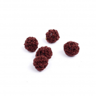 Бусины текстильные MAGIC HOBBY арт.MG-E8409-12 цв.4 ?10мм уп.5шт