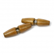 Пуговицы деревянные TBY BT.WD.069 цв.002 коричневый 95L-60мм, 1 прокол, 20 шт