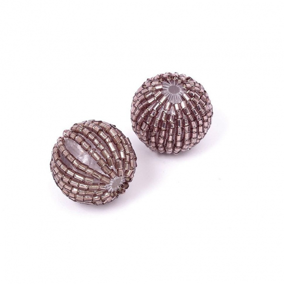 Бусины TESORO арт.TS-E8409-06 цв.1 бежевый 22 мм, in ?3 мм