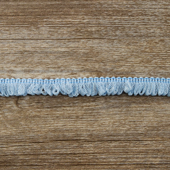 Тесьма декоративная, 17 мм, цвет светло-голубой