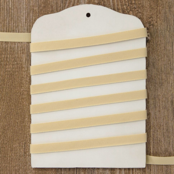 113400_Лента репсовая PEGA, цвет слоновая кость, 7 мм