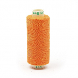 Нитки Dor Tak бытовые 40/2 полиэстер 366м цв.114 оранжевый
