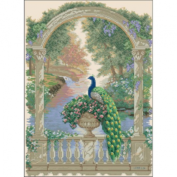 Набор для вышивания DIMENSIONS арт.DMS-35110 Величественный павлин 30х41 см