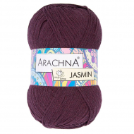 Пряжа ARACHNA JASMIN (80% хлопок, 20% полиэстер) 5х100г/250м цв.144 т.бордовый