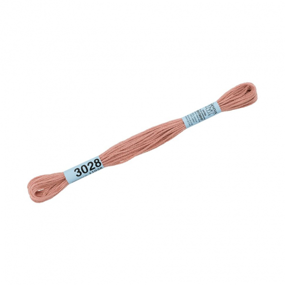 Нитки для вышивания Gamma мулине (0820-3070) 100% хлопок 24 x 8 м цв.3028 молочный шоколад