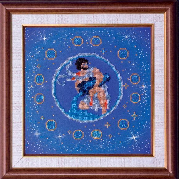 Набор для вышивания бисером АБРИС АРТ арт. AB-007-9 Водолей 23х23 см Набор для вышивания бисером АБРИС АРТ арт. AB-007-9 Водолей 23х23 см
