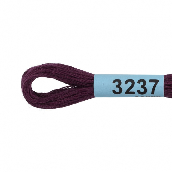 Нитки для вышивания Gamma мулине (3173-6115) 100% хлопок 24 x 8 м цв.3237 фиолетовый