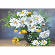 Рисунок на шелке МАТРЕНИН ПОСАД арт.37х49 - 4060 Букет ромашек