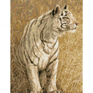22585_Набор для вышивания "Охота белого тигра"