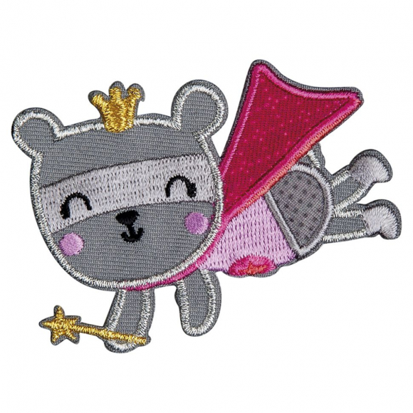 Термоаппликация "Мышь с розовой накидкой "