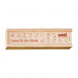 Футляр для крючков addi дерево 19 см х 5 см х 3 см
