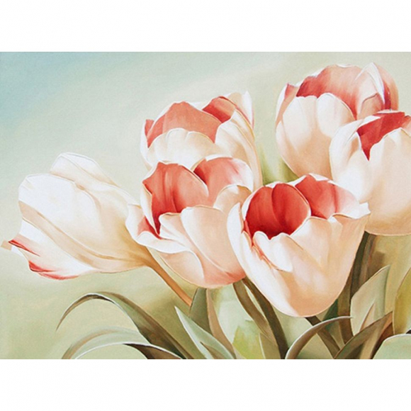161528_Картина стразами "Розовые тюльпаны"