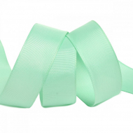 Лента Ideal репсовая в рубчик шир.25мм цв. F199 мятный уп.27,42м