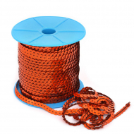 Пайетки плоские на нитях 6мм арт.TBY-F06 цв.50100 медь уп.91,4м