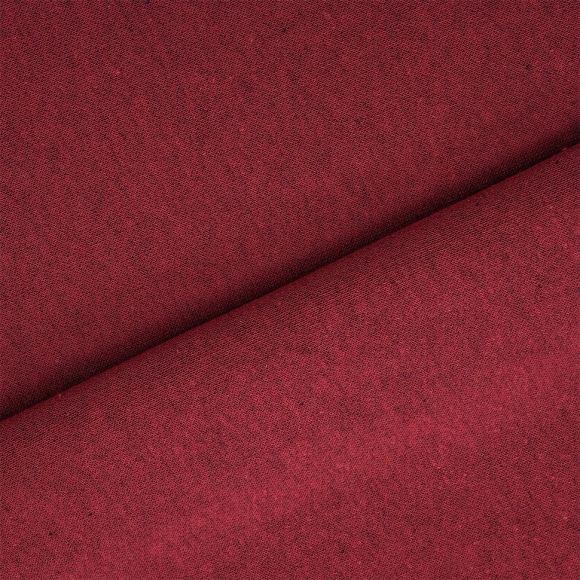 Ткань трикотаж Футер 3х нитка начес хлопок 320г пенье 185см бордо 19-1716 уп.10м
