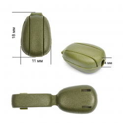 Наконечник для шнура пластик арт. 27101Н (? 4мм) цв.хаки уп.500шт
