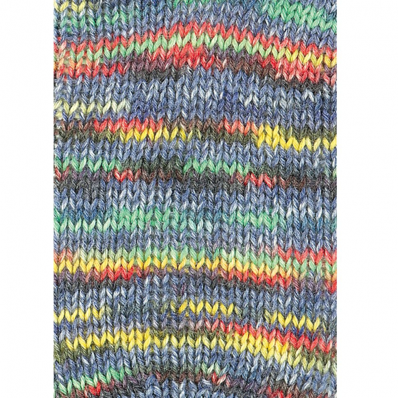 177183_Пряжа Step 6 Irish Rainbow Colours, 75% шерсть, 25% полиамид, 410 м, 150 г