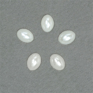 Полужемчужины MAGIC 4 HOBBY перламутр Овал 4х6 мм  цв.41 белый уп.20г