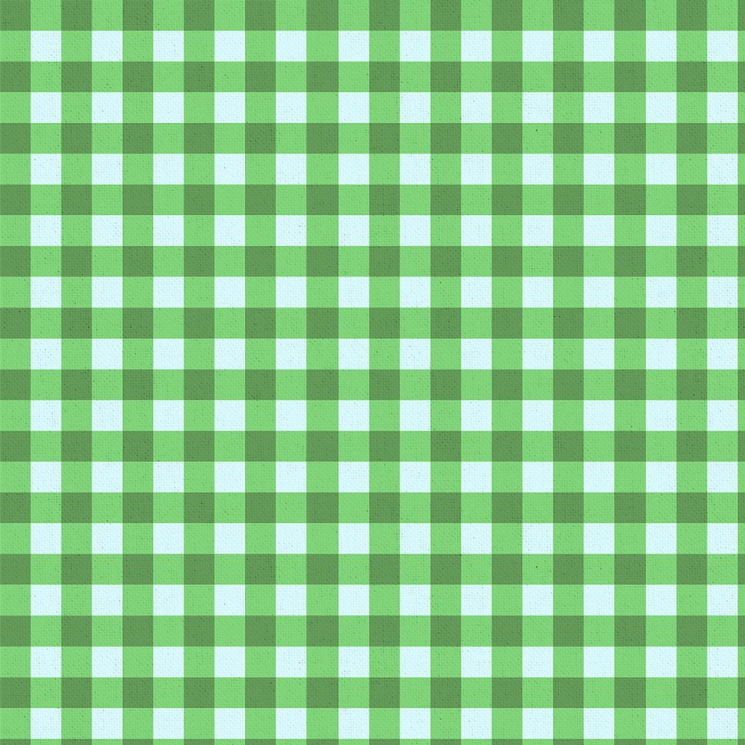 Ткань для пэчворка PEPPY Бабушкин Сундучок 140 г/м? 100% хлопок цв.БС-48 клетка зеленый уп.50х55 см