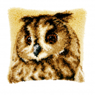 81559_Набор для вышивания подушки "Коричневая сова"
