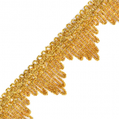 Тесьма TBY металлизированная арт.13-5061 шир.40 мм цв.золото уп.22,85м