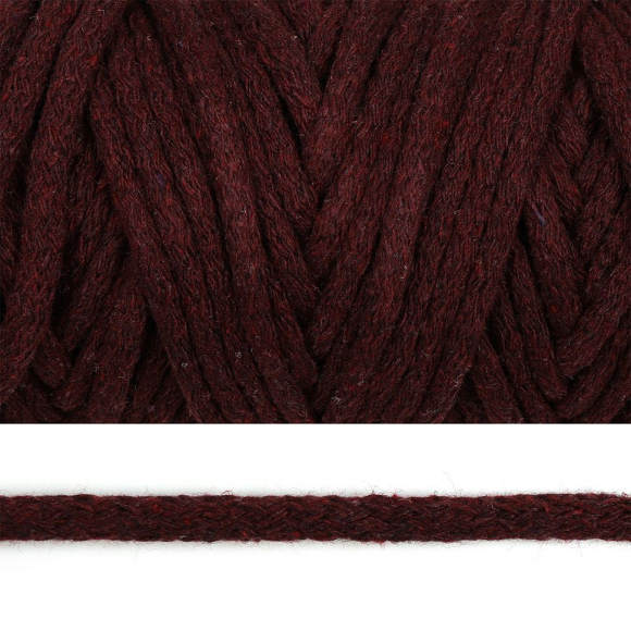 Шнур круглый х/б 06мм цв.0360 виноградный уп.50м