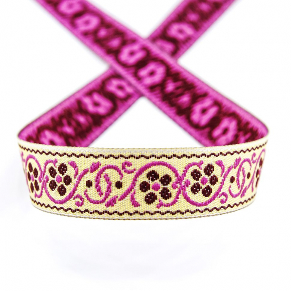 Лента жаккард SAFISA, 15 мм, 15 м, цвет 01