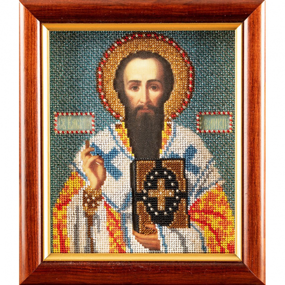 Набор для вышивания бисером КРОШЕ арт. В-325 Св.Василий 12x14,5 см