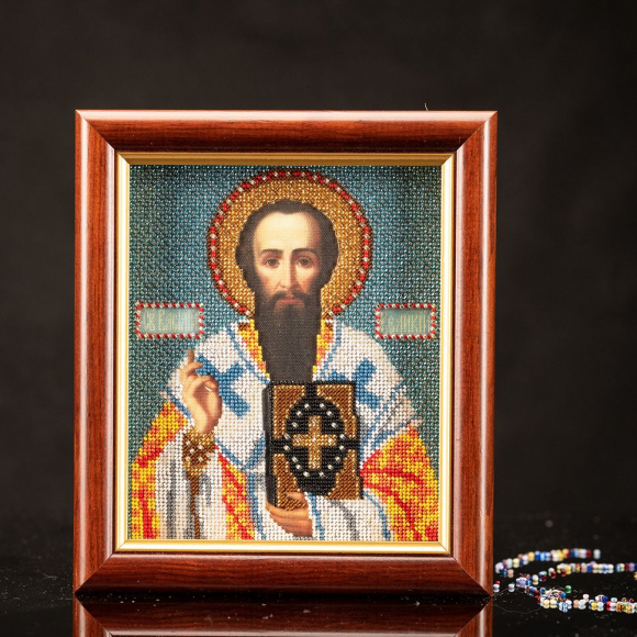 Набор для вышивания бисером КРОШЕ арт. В-325 Св.Василий 12x14,5 см