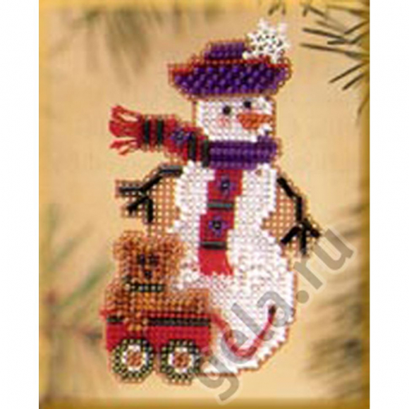50017_Набор для вышивания "Снеговичок с медвежонком" 50017_Набор для вышивания "Снеговичок с медвежонком"