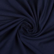 Ткань трикотаж Футер 2х нитка петля с лайкрой 240г пенье 180см индиго 19-3925 рул.20-40кг