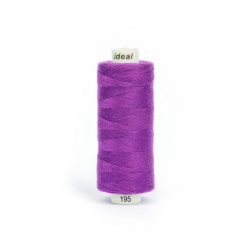 Нитки IDEAL бытовые 40/2 полиэстер 366м цв.195 фиолетовый