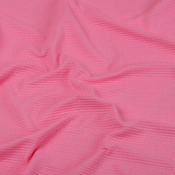 Ткань трикот. Бифлекс жатка арт.ODJ-240-16 240г/м? 86% нейлон 14% спандекс шир.150см цв.16 розовый уп.50м