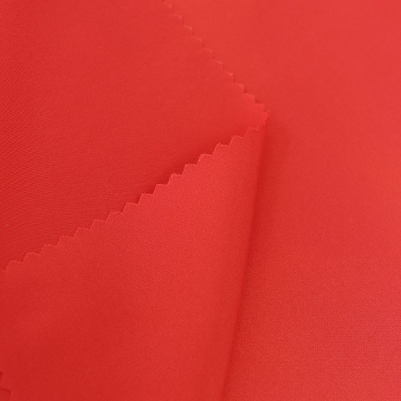 Ткань шелк Армани 90 г/м? 97% полиэстер, 3% спандекс шир.145 см арт.Р.18547.40 цв.40 красный уп.25м