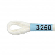 Нитки для вышивания Gamma мулине (3173-6115) 100% хлопок 24 x 8 м цв.3250 молочный