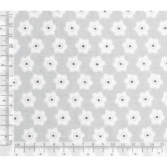 Ткань шитье 130 г кв.м 100% хлопок шир.130 см арт.Р.19942.02 цв.02 белый уп.30м
