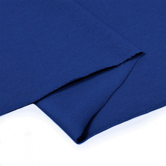 Ткань трикотаж Футер 2х нитка петля с лайкрой 230г пенье 180см василек 19-3950 уп.6м