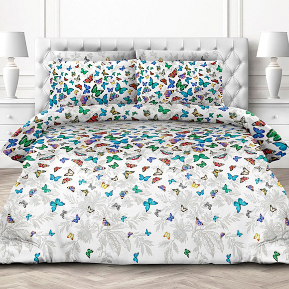 Ткань перкаль Бергамо 110г/м? 100% хлопок шир.220см арт.ТВО-15407-1 цв.бел/разноцветный уп.10м