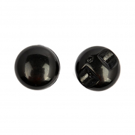 Пуговицы пластик TBY.A1004 цв.002 черный 18L-11мм, на ножке, 40 шт