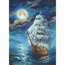 Рисунок на канве МАТРЕНИН ПОСАД арт.37х49 - 1683 Ночной морской пейзаж