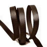 Лента Ideal репсовая в рубчик шир.6мм цв. 855 коричневый уп.27,42м